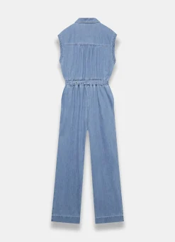 Mid Indigo Denim Jumpsuit