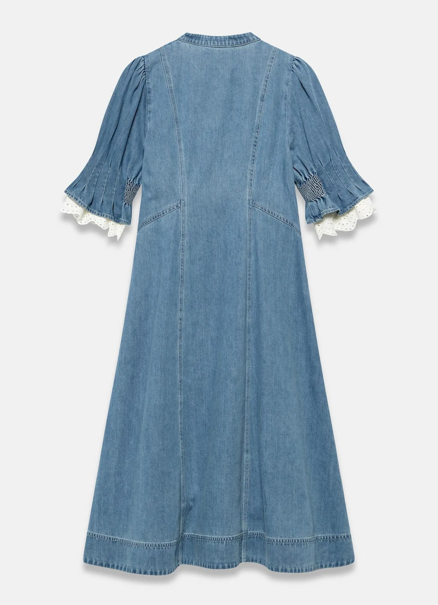 Mid Indigo Denim Midi Dress
