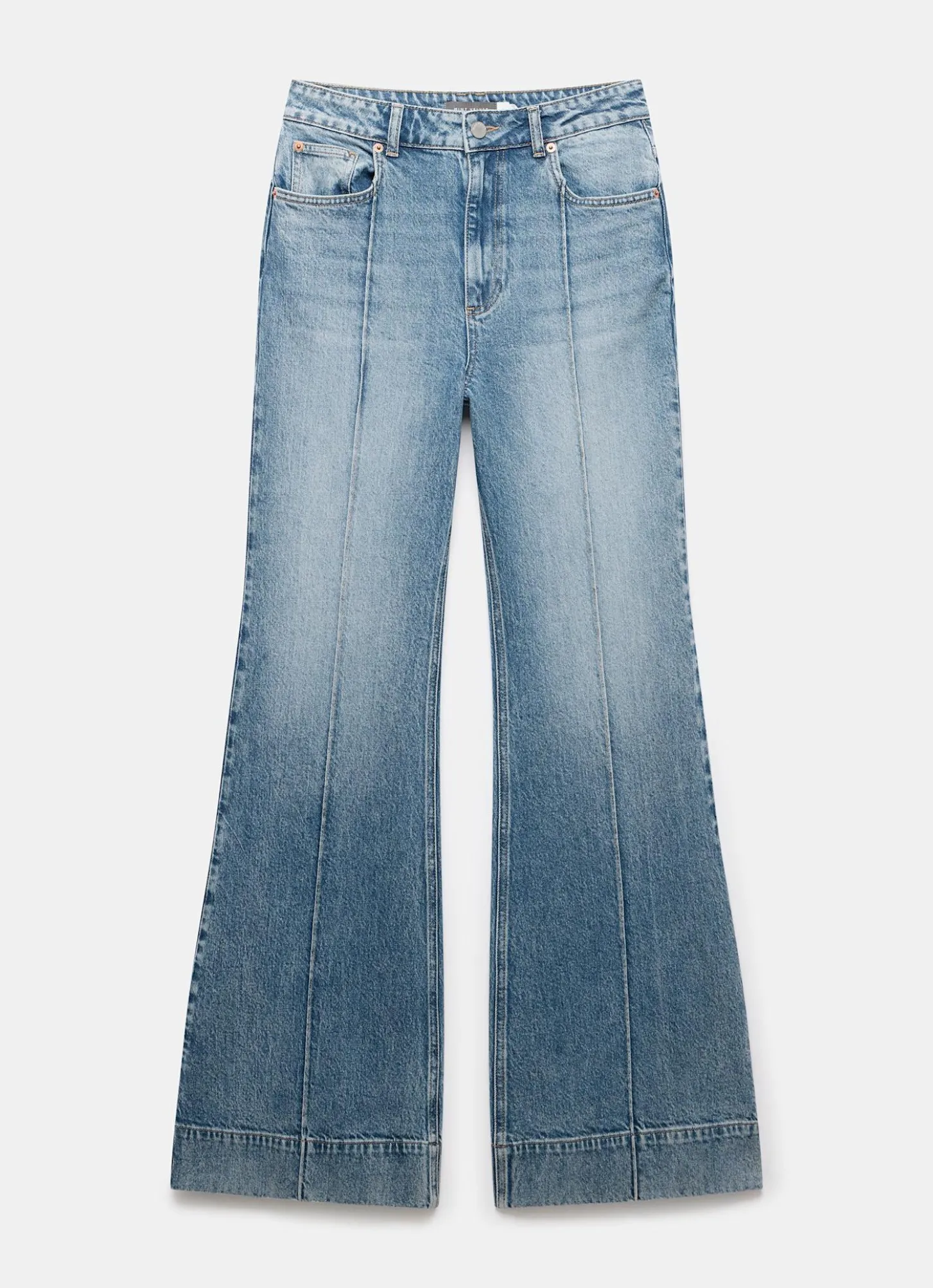 Mid Indigo 70s Flared Jeans