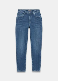 Mid Indigo Sculpting Skinny Jeans