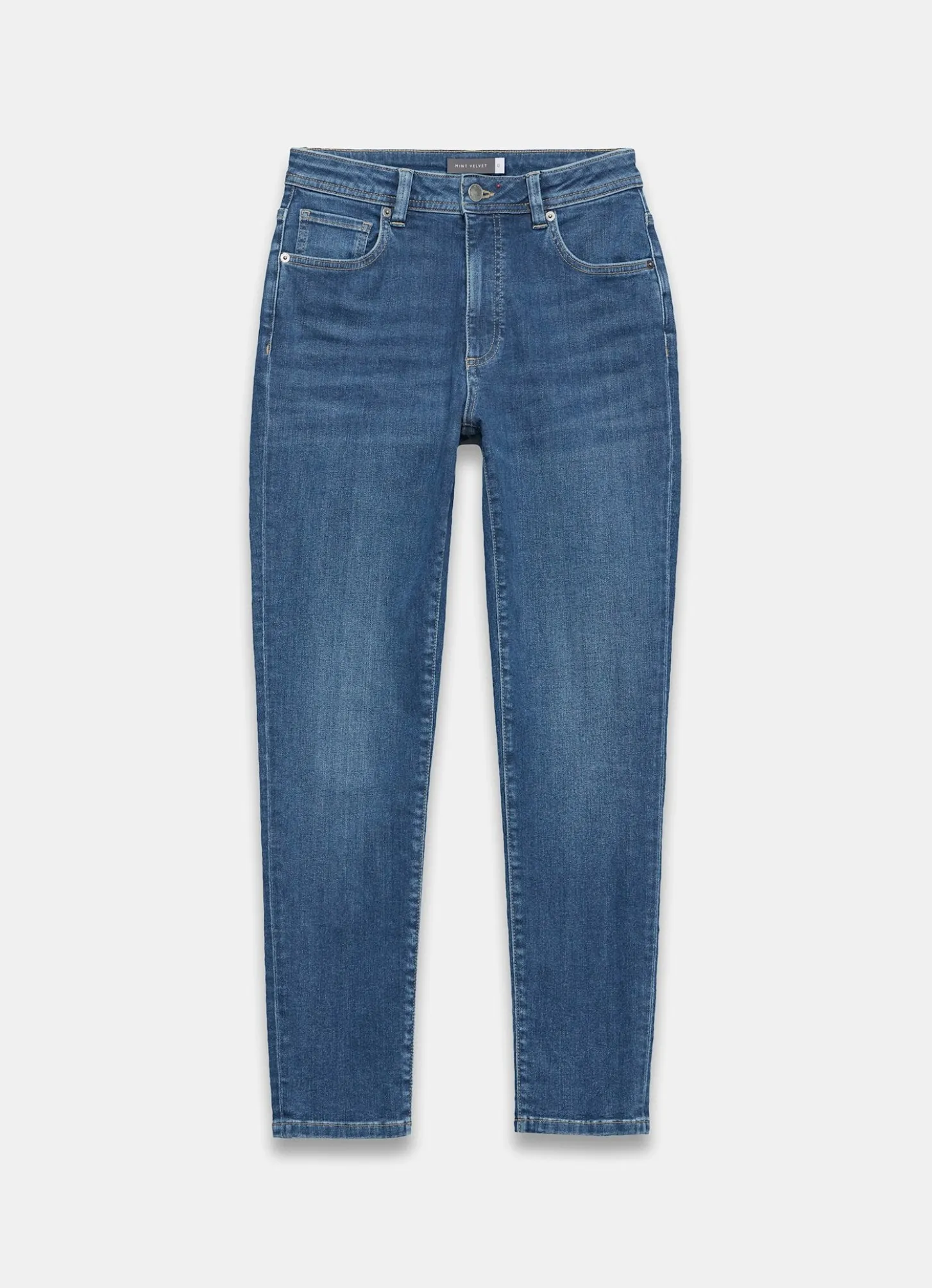 Mid Indigo Sculpting Skinny Jeans