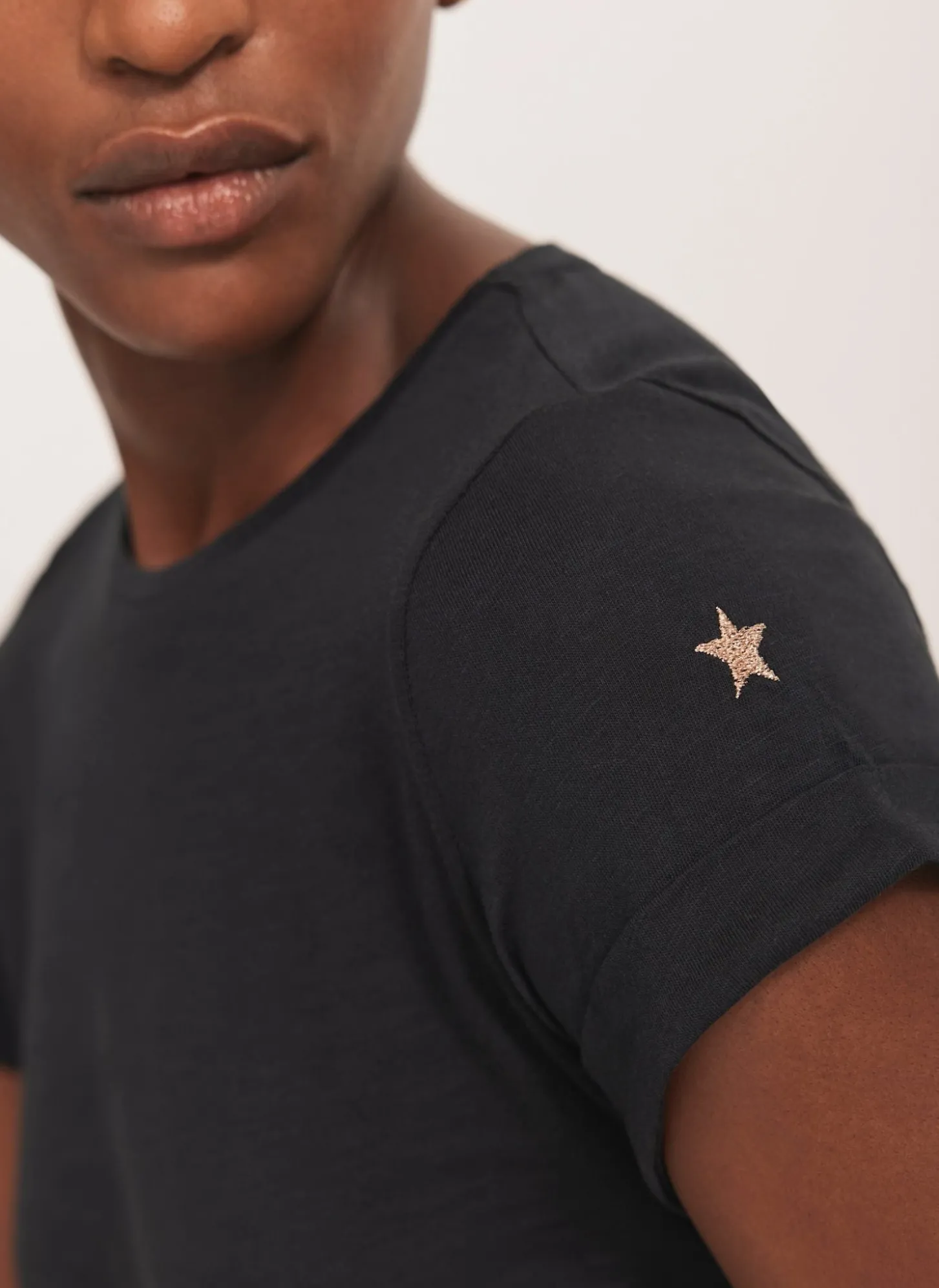 Navy Cotton Star T-Shirt