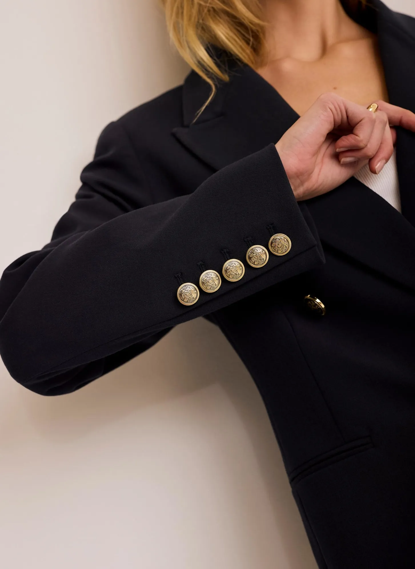 Navy Double Breasted Blazer