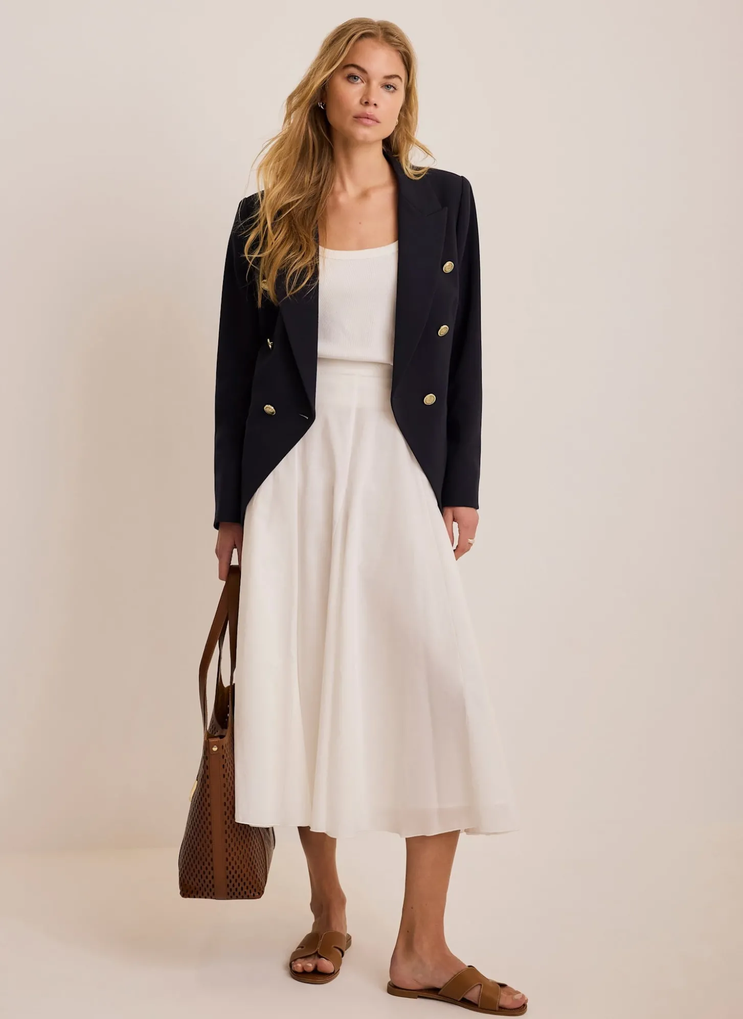 Navy Double Breasted Blazer