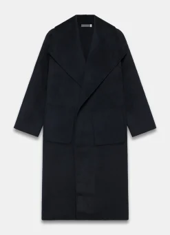 Navy Hand Finished Double Breasted Coat