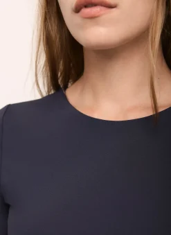 Navy Long Sleeve Layering Top
