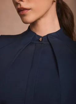Navy Maxi Shirt Dress
