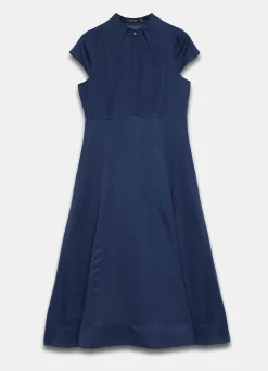 Navy Maxi Shirt Dress