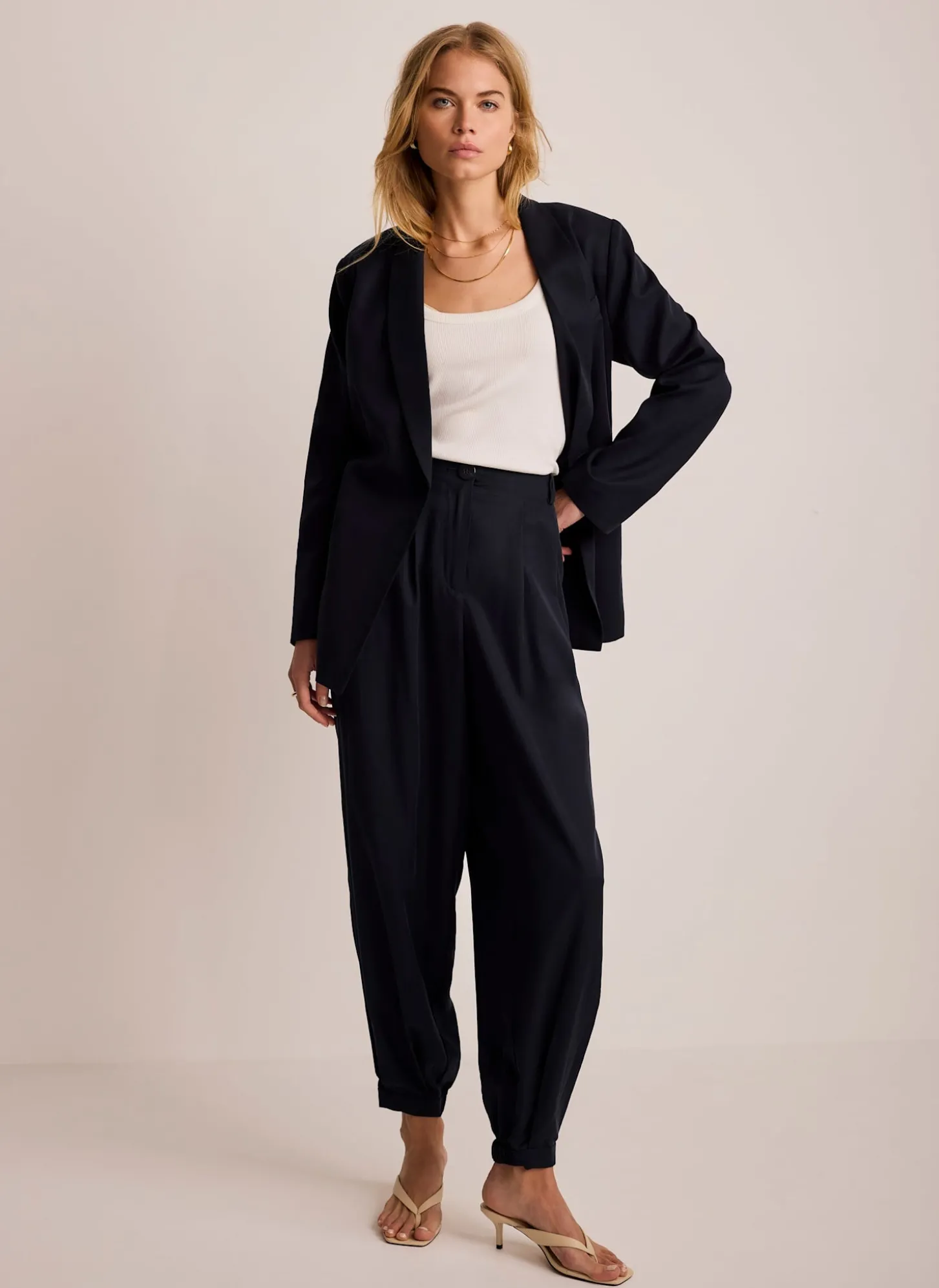 Navy Single Breasted Blazer
