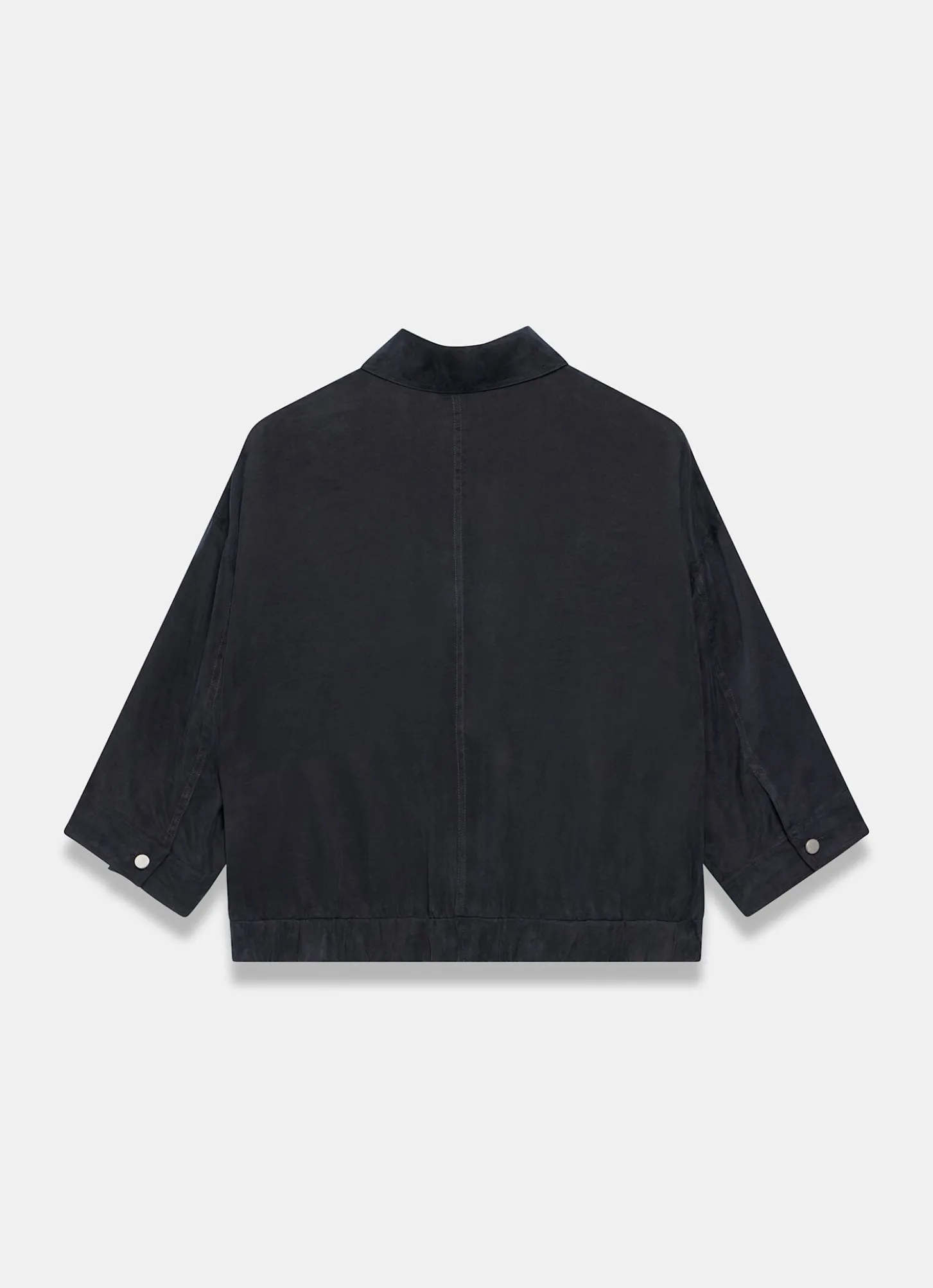 Navy Zip Detail Blouse