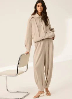 Neutral Bomber Jacket
