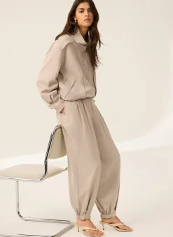 Neutral Bomber Jacket