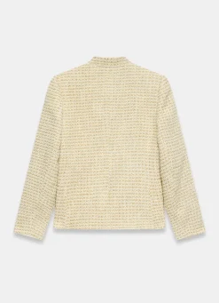 Neutral Boucle Pocket Detail Jacket