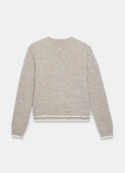 Neutral Double Layer Knit Cardigan