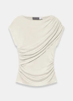 Neutral Drape Detail Top