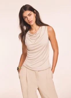 Neutral Draped Top