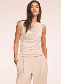 Neutral Draped Top