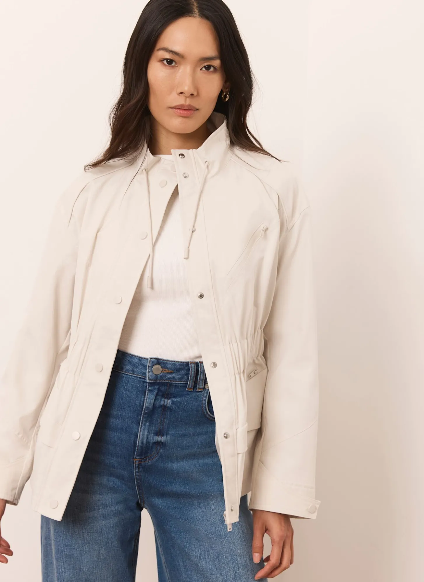 Neutral Drawstring Jacket
