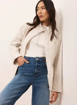 Neutral Drawstring Jacket