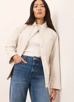 Neutral Drawstring Jacket