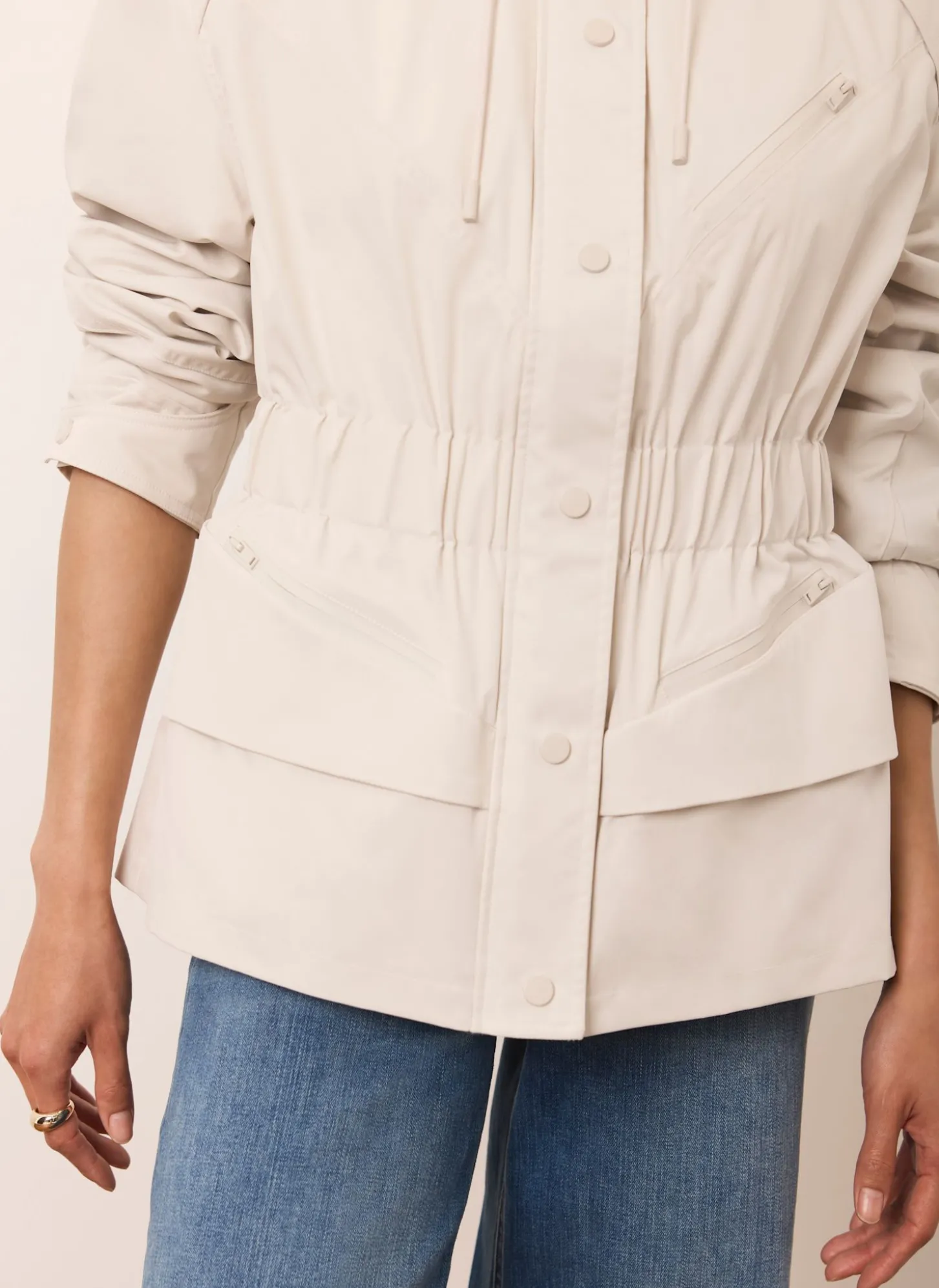 Neutral Drawstring Jacket