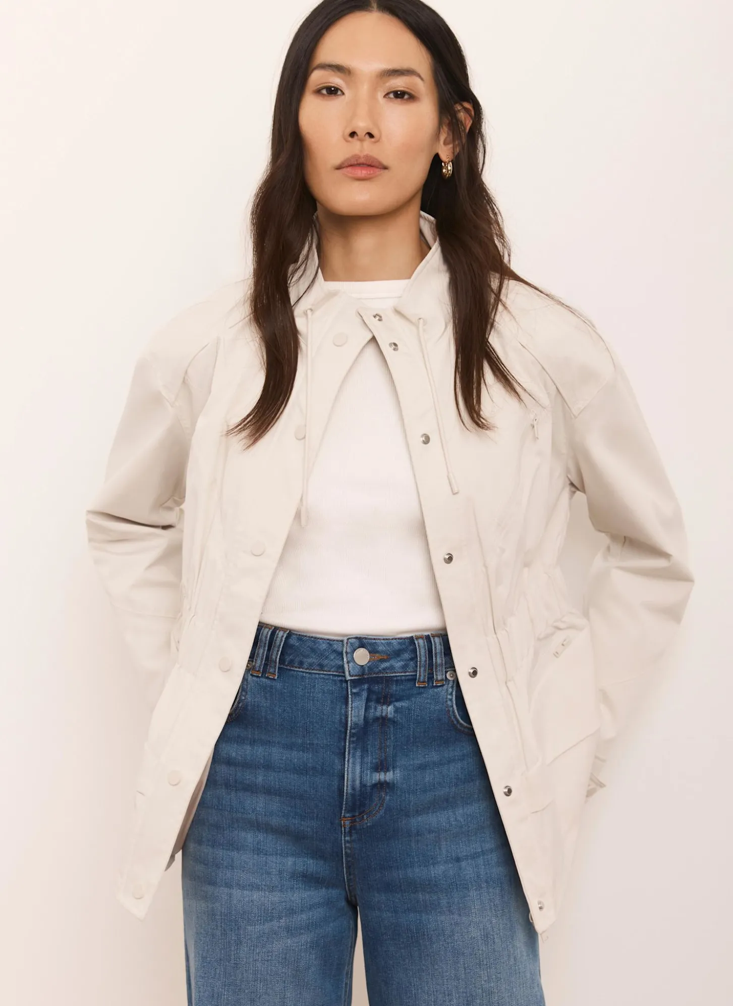 Neutral Drawstring Jacket