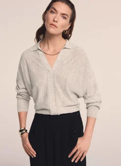 Neutral Linen Blend Knit Jumper