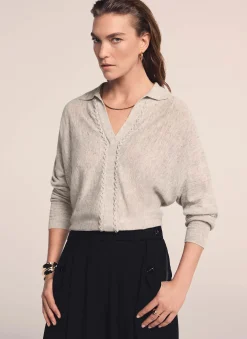 Neutral Linen Blend Knit Jumper