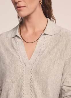Neutral Linen Blend Knit Jumper