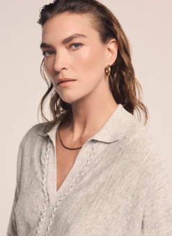 Neutral Linen Blend Knit Jumper