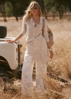 Neutral Metallic Knit Top