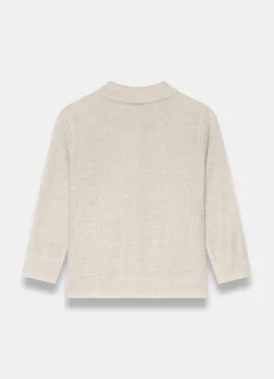 Neutral Metallic Knit Top