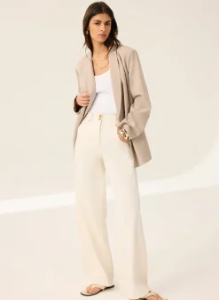 Neutral Single Breasted Blazer