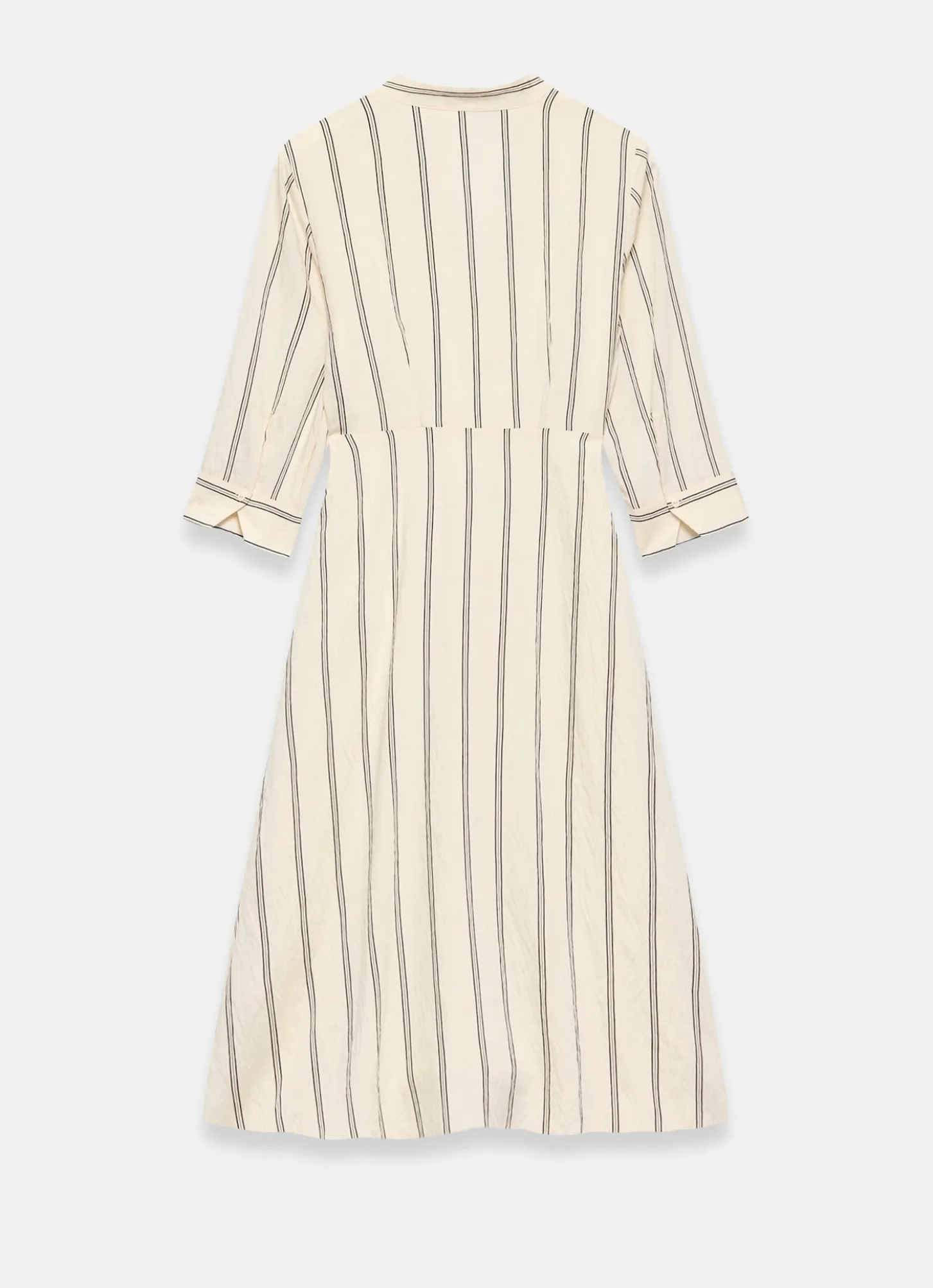 Neutral Striped Midi Dress