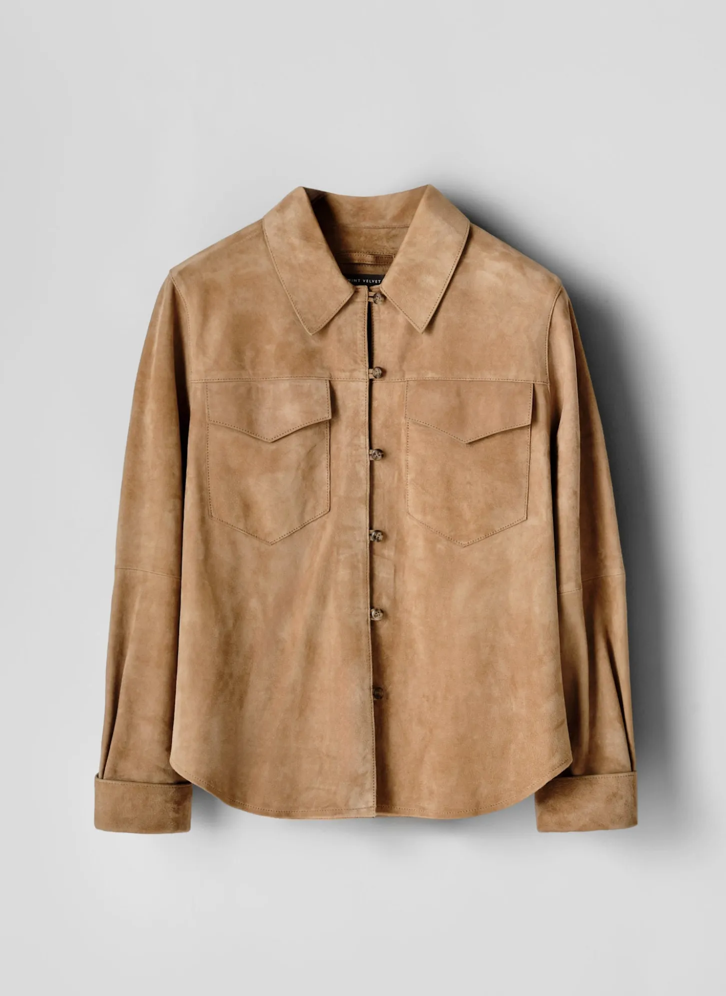 Neutral Suede Shirt