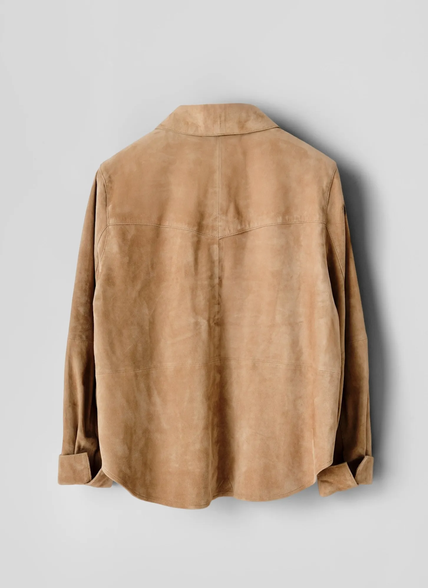 Neutral Suede Shirt
