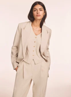Neutral Tailored Waistcoat