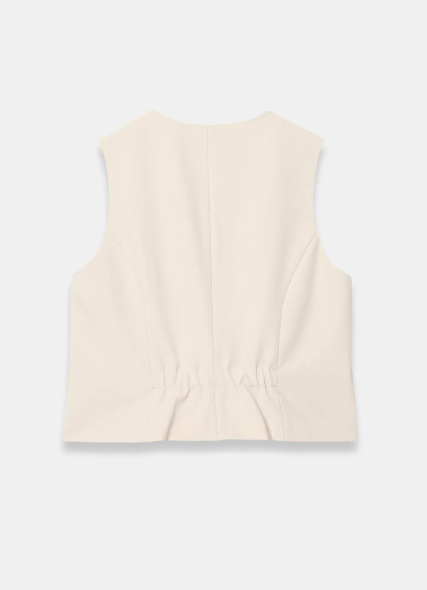 Neutral Tailored Waistcoat
