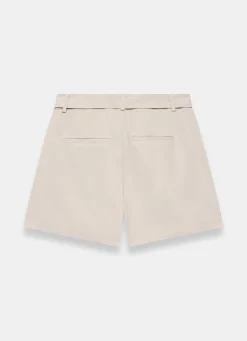 Neutral Tie Waist Shorts