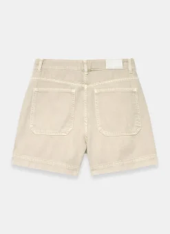 Neutral Utility Denim Shorts
