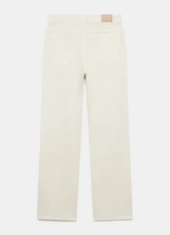Neutral Wash Relaxed Bootcut Patch Pocket Jeans