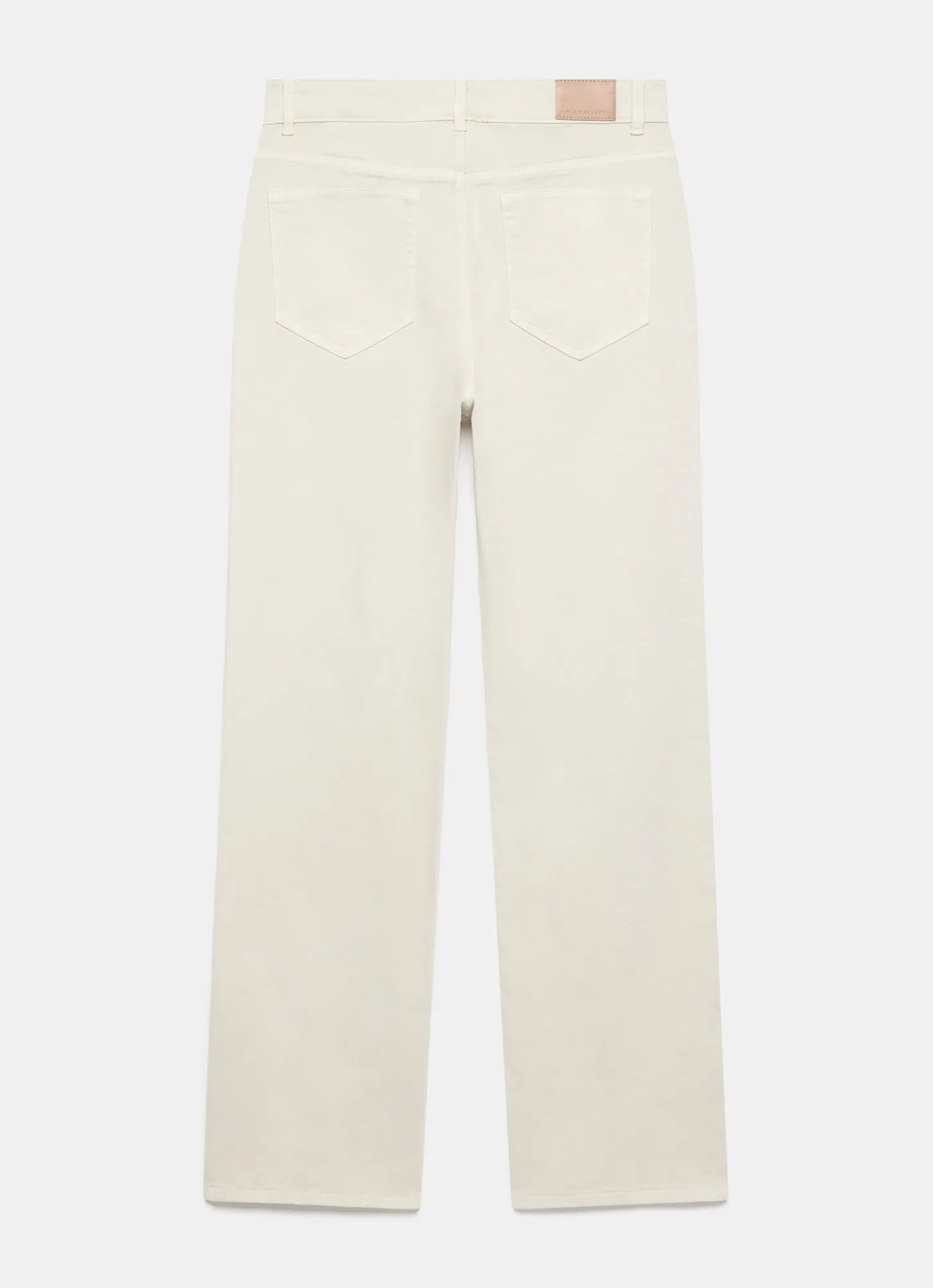 Neutral Wash Relaxed Bootcut Patch Pocket Jeans