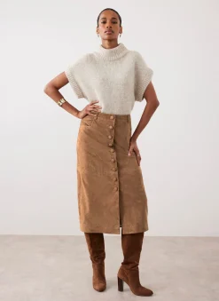 Neutral Wool Blend Knit Top