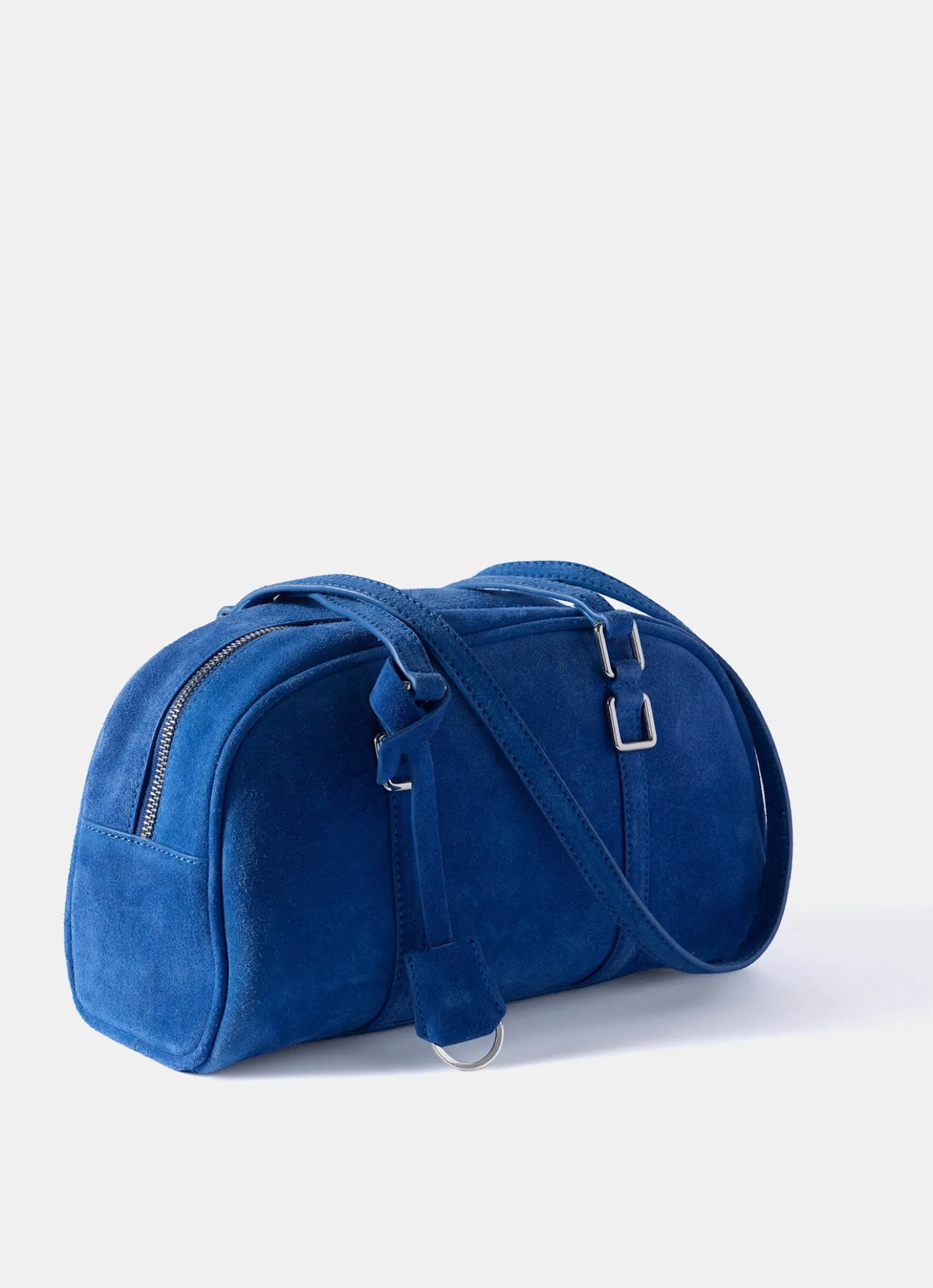 Otti Blue Suede Shoulder Bag