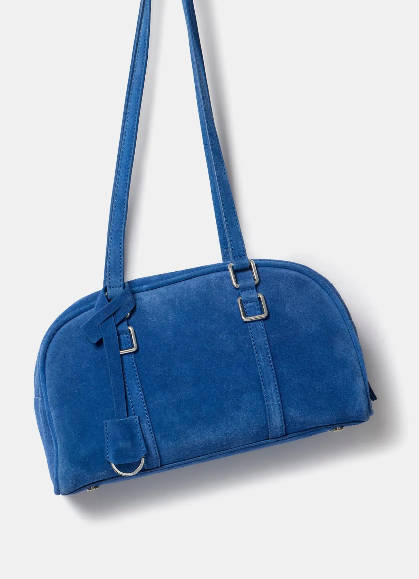 Otti Blue Suede Shoulder Bag