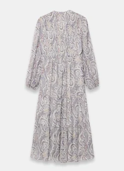 Paisley Print Boho Maxi Dress