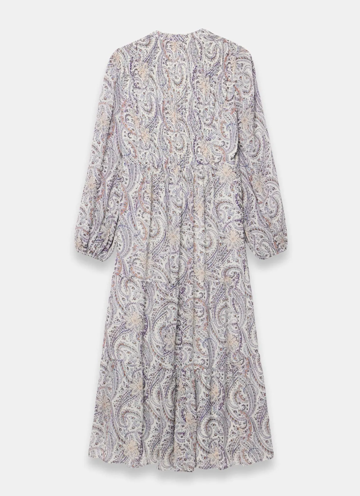 Paisley Print Boho Maxi Dress