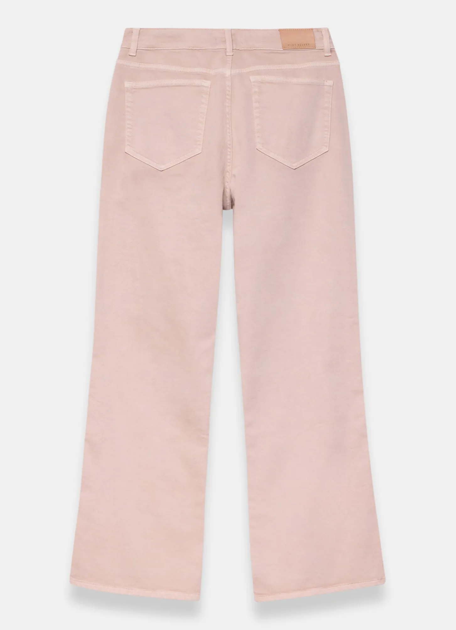 Pink Patch Pocket Flared Jeans