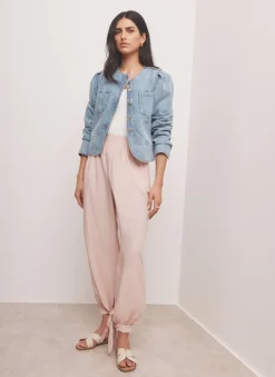 Pink Soft Balloon Trousers