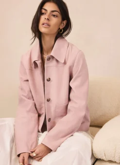 Pink Suede Jacket